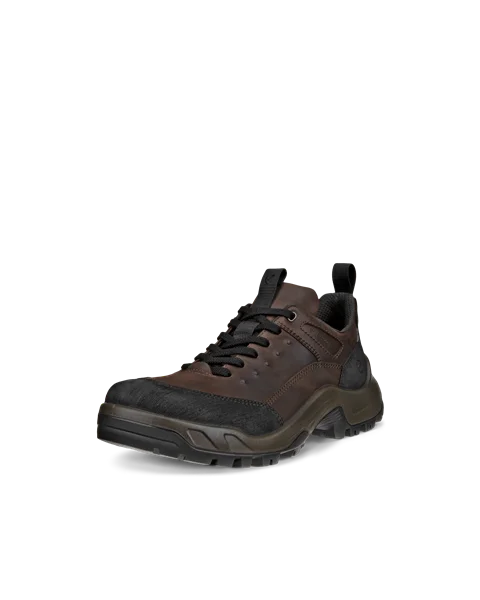 Men's ECCO® Offroad Nubuck Waterproof Hiking Trainer - Brown - M