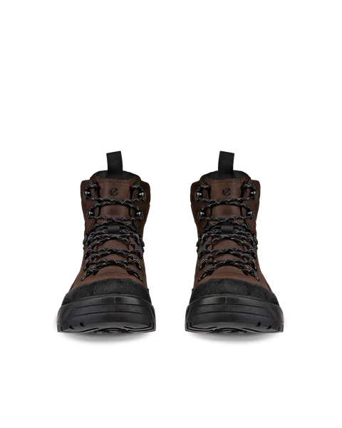 Botas impermeáveis caminhada meio cano nubuck homem ECCO® Offroad - Castanho - Front_Pair