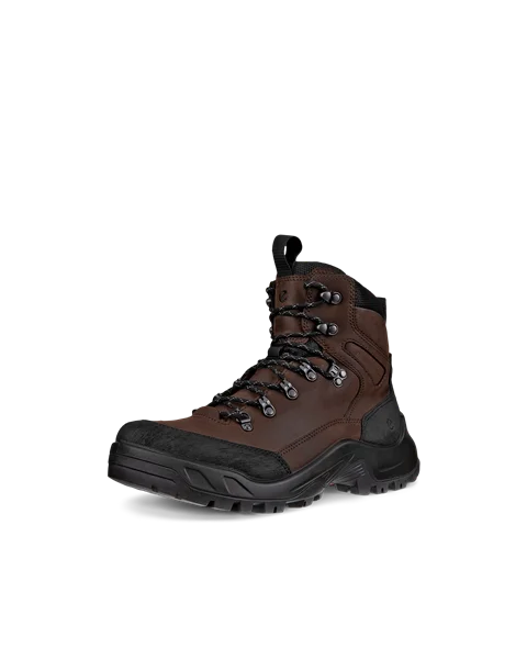 Men's ECCO® Offroad Nubuck Waterproof Mid-Cut Outdoor Boot - Brown - M