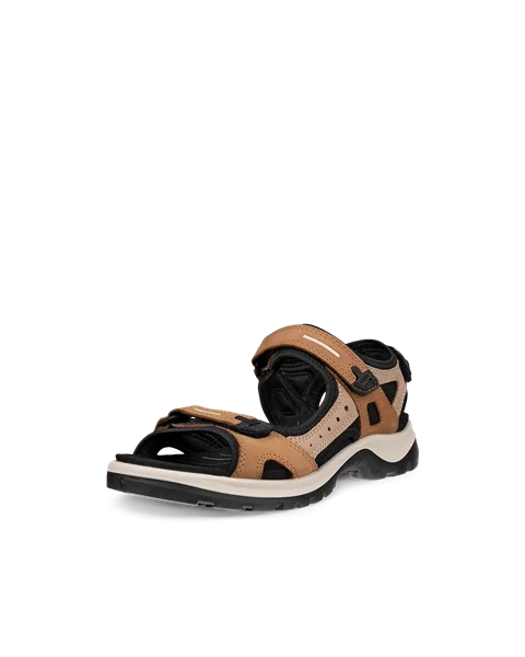 Women's ECCO® Offroad Nubuck Hiking Sandal - Brown - M
