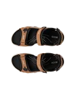 Women's ECCO® Offroad Nubuck Hiking Sandal - Brown - Top_Left_Pair