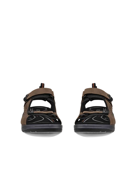 Men's ECCO® Offroad Andes II Nubuck Hiking Sandal - Brown - Front_Pair