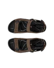 Men's ECCO® Offroad Andes II Nubuck Hiking Sandal - Brown - Top_Left_Pair