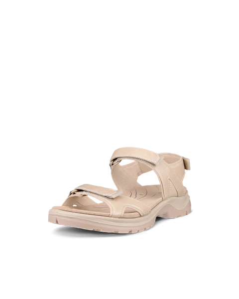 ECCO® Offroad sandale de marche en cuir pour femme - Beige - M