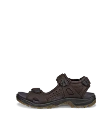 Men's ECCO® Offroad Nubuck Hiking Sandal - Brown - O