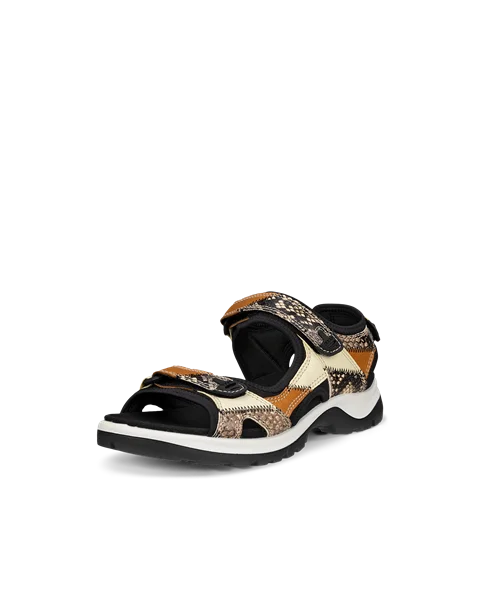 ECCO® Offroad sandale de marche en cuir pour femme - Marron - M