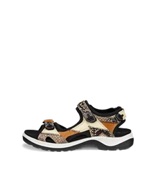 Women's ECCO® Offroad Leather Hiking Sandal - Brown - O