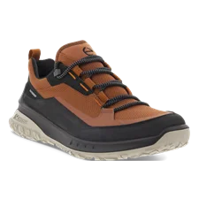Men's ECCO® ULT-TRN Low Nubuck Waterproof Hiking Shoe - Brown - Main