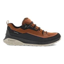Men's ECCO® ULT-TRN Low Nubuck Waterproof Hiking Shoe - Brown - Outside
