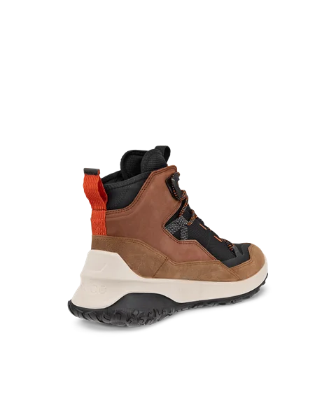 Men's ECCO® ULT-TRN Mid Nubuck Waterproof Hiking Boot - Brown - B