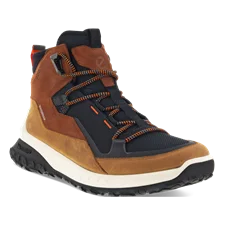 Men's ECCO® ULT-TRN Mid Nubuck Waterproof Hiking Boot - Brown - Main