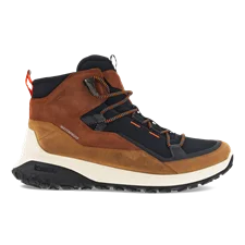 Men's ECCO® ULT-TRN Mid Nubuck Waterproof Hiking Boot - Brown - Outside