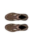 Women's ECCO® ULT-TRN Low Nubuck Waterproof Hiking Shoe - Brown - Top_Left_Pair