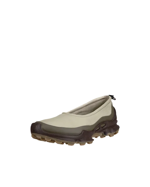 Damskie wsuwane buty ze skóry ECCO® Biom C-Trail - Zielony - M