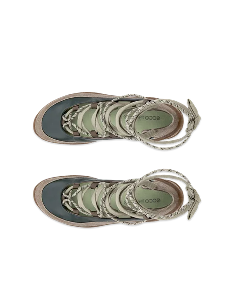 Dámske outdoorové vysoké tenisky ECCO® BIOM Lite - Zelená - Top_Left_Pair