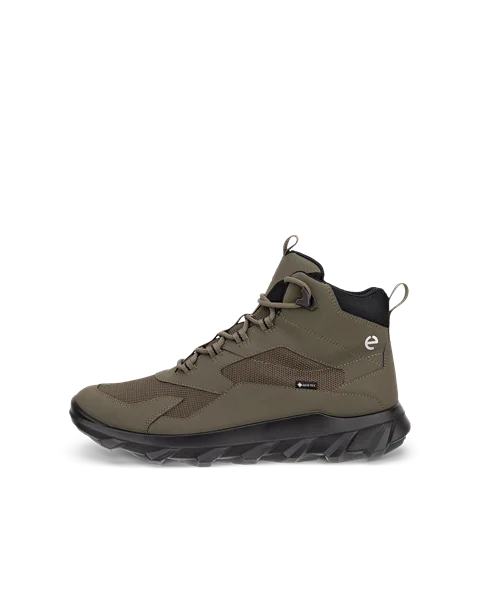 Męskie wysokie buty outdoorowe Gore-Tex ECCO® MX - Zielony - O