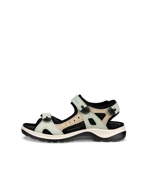Ženski pohodniški sandal iz nubuka ECCO® Offroad - Zelena - O