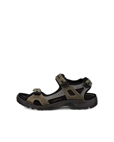 Pánske nubukové trekingové sandále ECCO® Offroad - Zelená - O