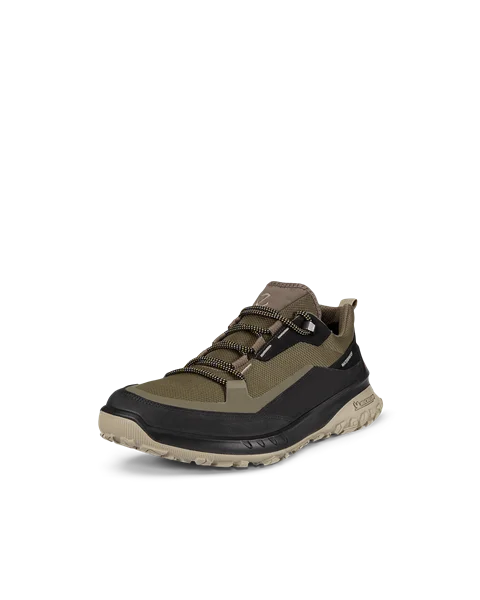 Men's ECCO® Ult-Trn Nubuck Waterproof Hiking Shoe - Green - M