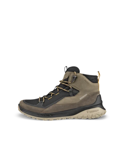 Men's ECCO® Ult-Trn Nubuck Waterproof Hiking Boot - Brown - O