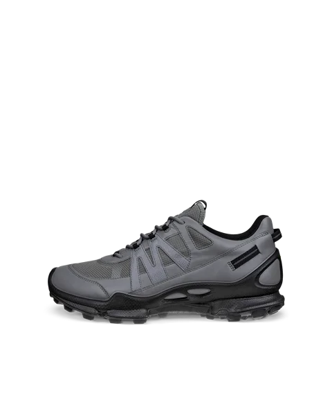 ECCO® Biom C-Trail Heren leren Gore-Tex sneaker - Grijs - O