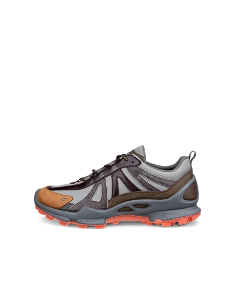 Męskie skórzane buty outdoorowe ECCO® BIOM C-Trail - Szary - O