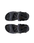Men's ECCO® Offroad Nubuck Hiking Sandal - Grey - Top_Left_Pair