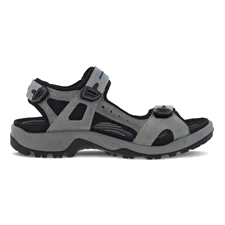 Men's ECCO® Offroad Yucatan Nubuck Hiking Sandal - Grey - Outside