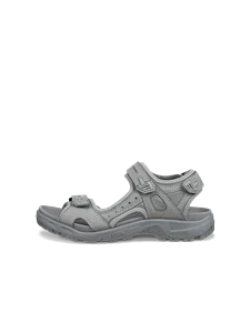 ECCO® Offroad Herren Trekkingsandale aus Nubukleder - Grau - O