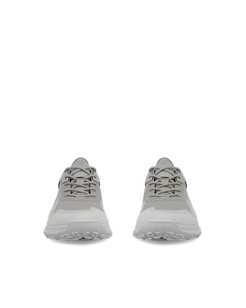 ECCO® ULT-TRN chaussures en cuir de plein air pour homme - Gris - Front_Pair