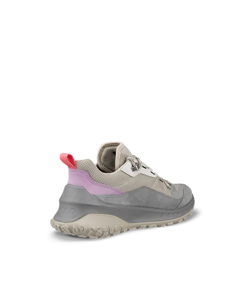 Women's ECCO® ULT-TRN Nubuck Waterproof Hiking Shoe - Grey - B