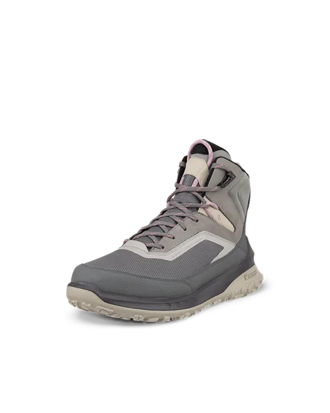 Women's ECCO® ULT-TRN Nubuck Waterproof Hiking Boot - Grey - M