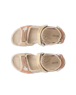 Women's ECCO® Offroad Nubuck Hiking Sandal - Multicolour - Top_Left_Pair