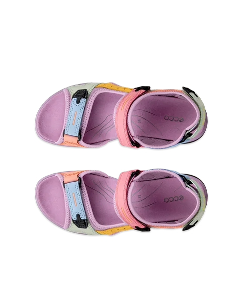 Women's ECCO® Offroad Nubuck Hiking Sandal - Multicolour - Top_Left_Pair