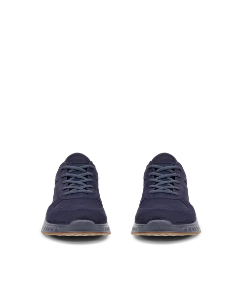 ECCO® Exostride baskets de plein air en nubuck Gore-Tex pour homme - Bleu marine - Front_Pair