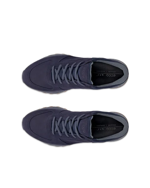 ECCO® Exostride baskets de plein air en nubuck Gore-Tex pour homme - Bleu marine - Top_Left_Pair