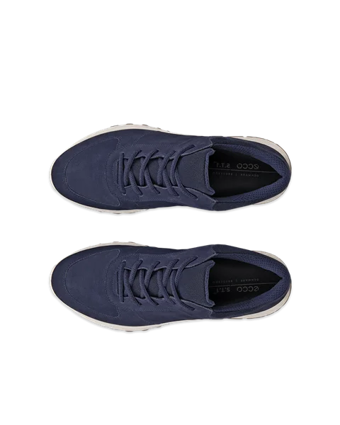 ECCO® Exostride Damen Outdoor-Schuhe aus Nubukleder mit Gore-Tex - Marineblau - Top_Left_Pair