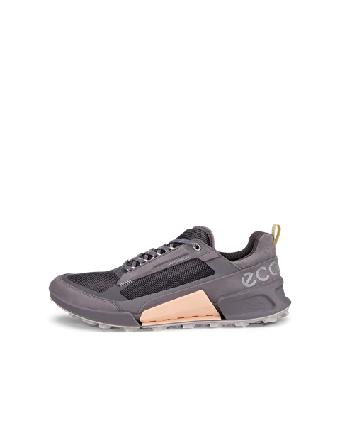 Damskie nubukowe wodoodporne buty trekingowe ECCO® Biom 2.1 X Mountain - Fioletowy - O
