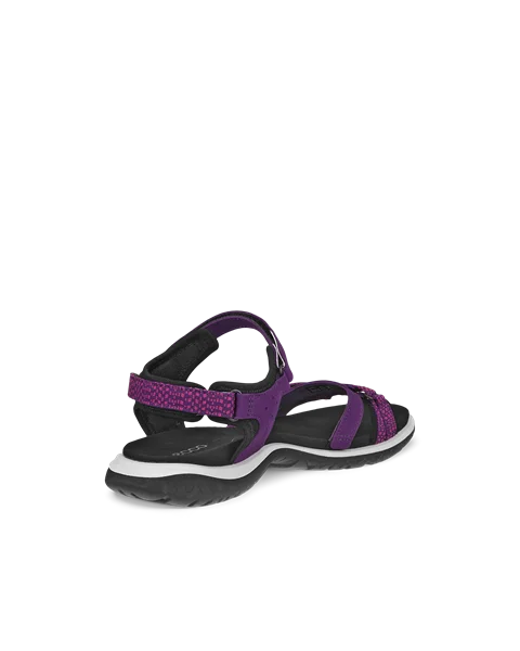 Women's ECCO® Offroad Roam Nubuck Two Strap Sandal - Purple - B
