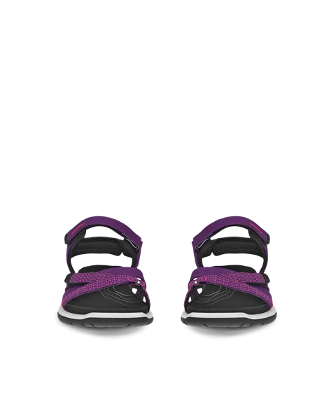 Women's ECCO® Offroad Roam Nubuck Two Strap Sandal - Purple - Front_Pair