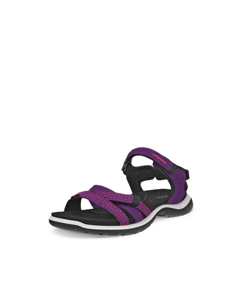 Women's ECCO® Offroad Roam Nubuck Two Strap Sandal - Purple - M