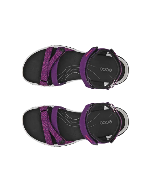 Women's ECCO® Offroad Roam Nubuck Two Strap Sandal - Purple - Top_Left_Pair