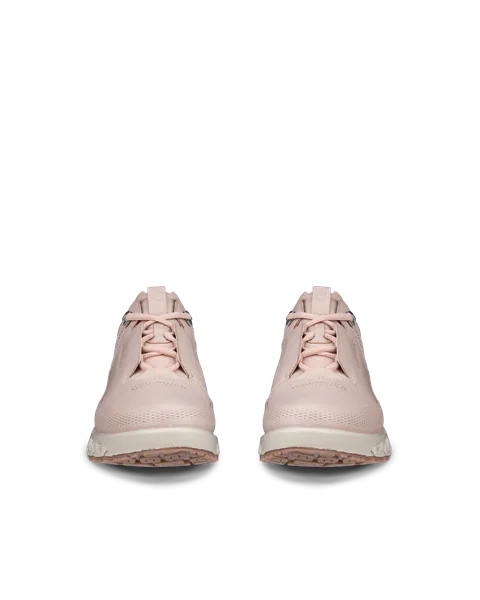 Women's ECCO® Multi-Vent Leather Gore-Tex Shoe - Pink - Front_Pair