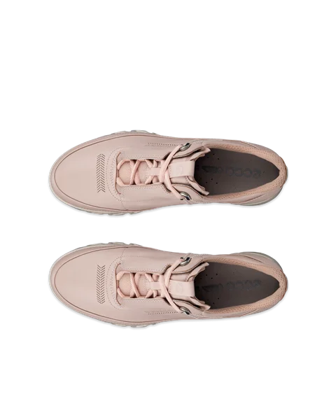 Women's ECCO® Multi-Vent Leather Gore-Tex Shoe - Pink - Top_Left_Pair