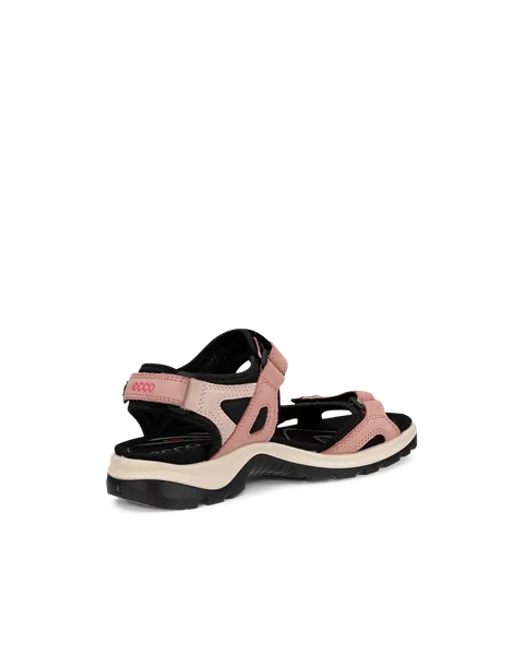 Damskie nubukowe sandały outdoor ECCO® Offroad - Różowy - B