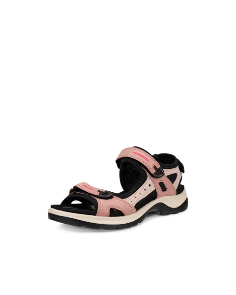 Ženski pohodniški sandal iz nubuka ECCO® Offroad - Pink - M