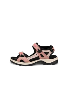 Ženski pohodniški sandal iz nubuka ECCO® Offroad - Pink - O