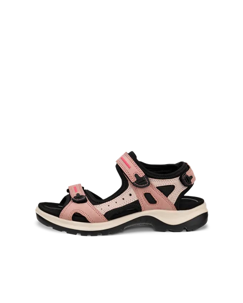 Damskie nubukowe sandały outdoor ECCO® Offroad - Różowy - O