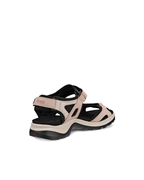 Women's ECCO® Offroad Nubuck Hiking Sandal - Pink - B