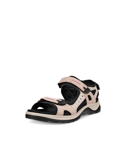 Women's ECCO® Offroad Nubuck Hiking Sandal - Pink - M